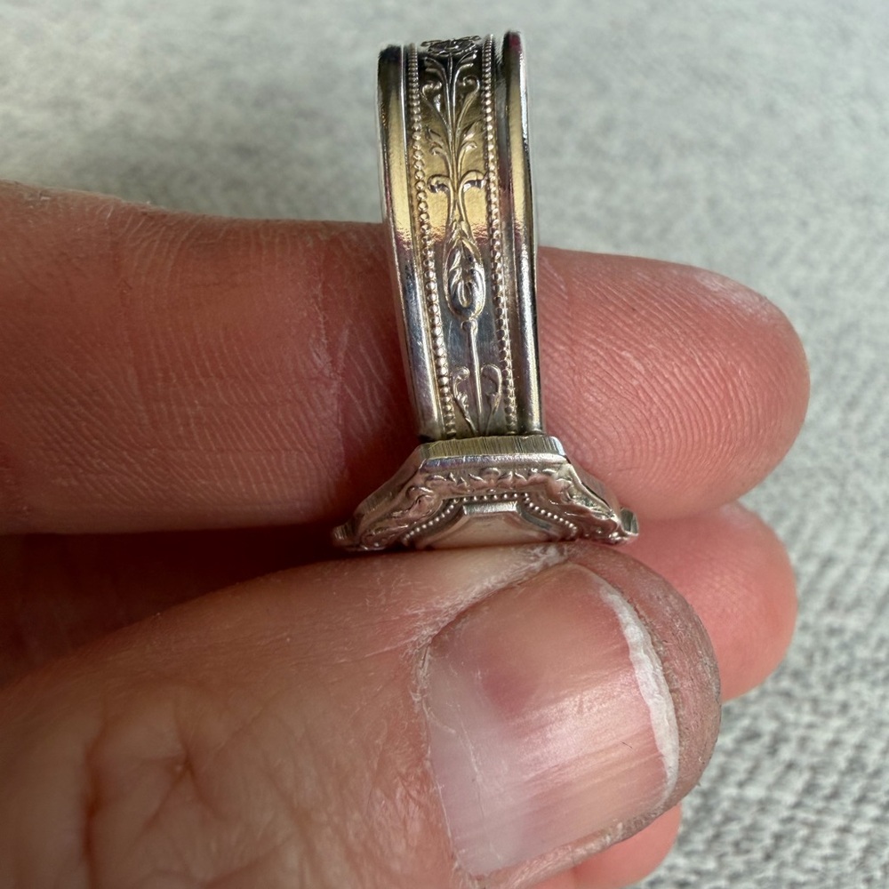 Elegant Silver Spoon Ring - Picture 13 of 14